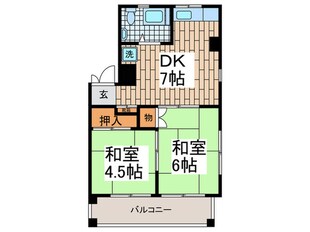 石原マンションの物件間取画像